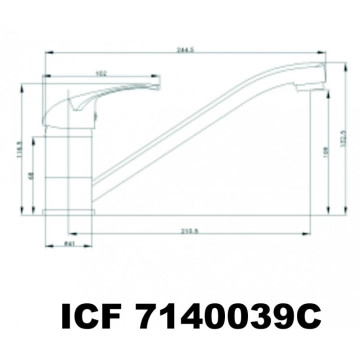 Смесител за кухня София хром ICF7140039-1 ИНТЕР КЕРАМИК