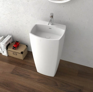 Мивка iStone Solid ICB5042W 50см стояща от пода бяла ИНТЕР КЕРАМИК
