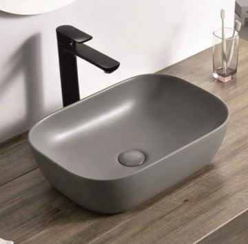Мивка купа ICB887Gray 45.5см. сив мат ИНТЕР КЕРАМИК