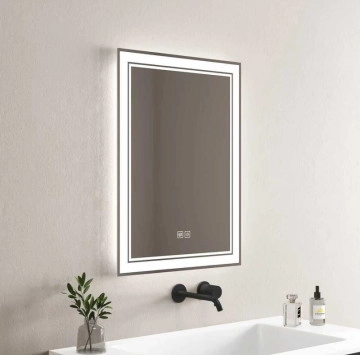 Огледало Лиона ICL1814 60/h80см. с вградено LED осветление Touch screen ИНТЕР КЕРАМИК
