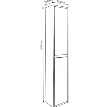Колона Интер ICP2520/140 дървесен/бял ИНТЕР КЕРАМИК
