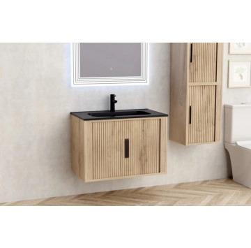 Шкаф за баня Arezzo 8045 Wooden 81см дървесен ИНТЕР КЕРАМИК
